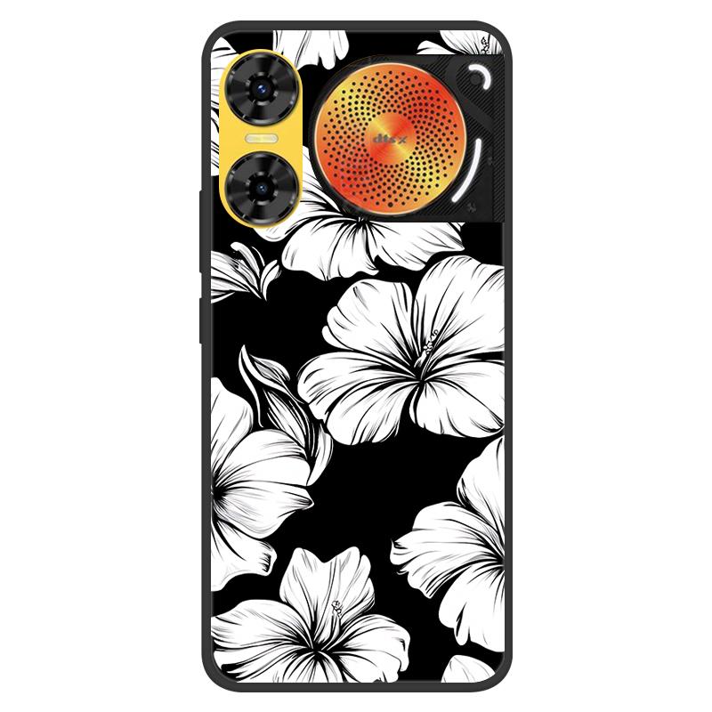 For ZTE Nubia Music 2 Case 2025 New 5G Fashion Flower Soft Silicone Shockproof Bumper For nubia Music2 5G Strip Phone Back Cover