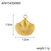 CARLIDANA Hot Selling Summer Fashion Charm Starfish Shell Titanium Steel Plated 18k Gold Color Style Pendant DIY Jewelry