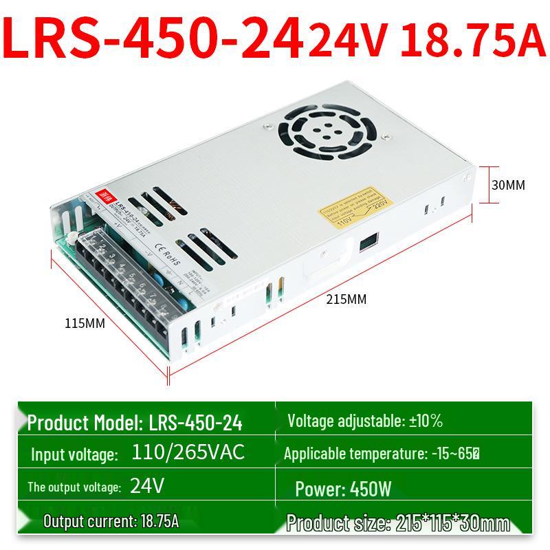 Ultra-Thin Silent LED Switching Power Supply 220V To 5V-48V, 35W-600W