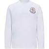 FW24 Logo Rundhals Bequemes Langarm-T-Shirt Herren Oberteile Weiß J20918D000148392700A