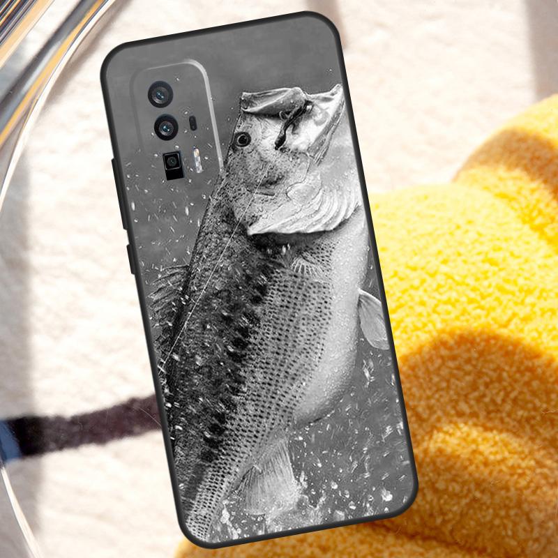 Bass Fishing Case For POCO X6 M6 X3 Pro X5 F3 F5 M5s Xiaomi 13 14 Ultra 12 Lite 11T 12T 13T Pro Cover