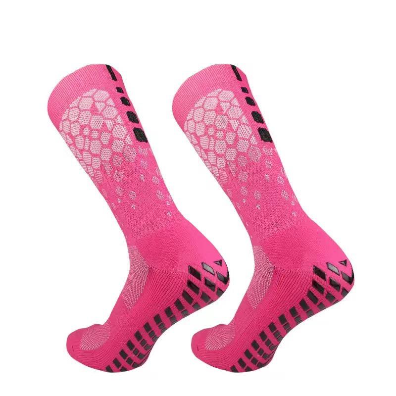 Grid Towel Bottom Non-Slip Football Socks - Mid-Calf, Thickened, Professional Training & Competition Sports Socks
