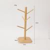 Bamboo Water Cup and Key Organizer Rack