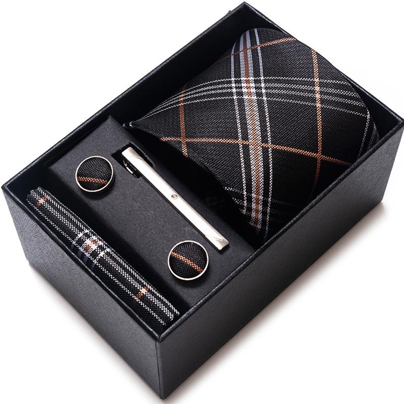 Men's Formal Business Jacquard Tie Gift Box Set