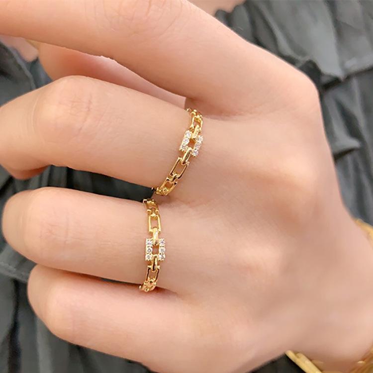 

Нишевый дизайн Высококлассное Трендовое Модное Позолоченное Серебряное Кольцо S925 на Указательный Палец US Size 7