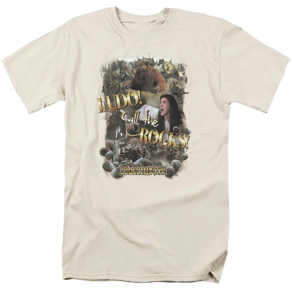 Labyrinth Call The Rocks Mens T Shirt Cream Officially Licensed Unisex T-Shirt XL
