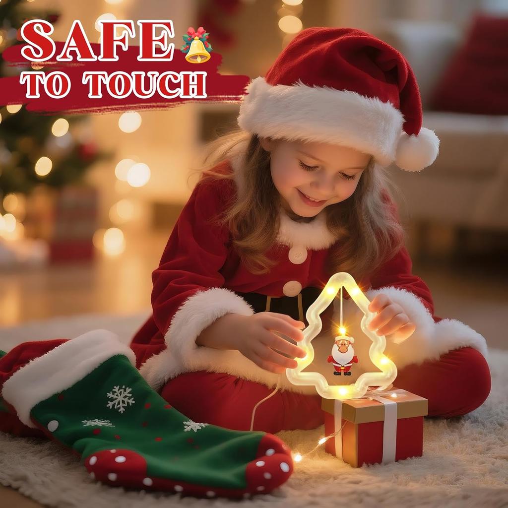 Christmas Tree Curtain Lights, Christmas Window Lights Decor with Remote,8 Lighting Modes, IP65 Waterproof, 10 Hooks Christmas Decorations Indoor