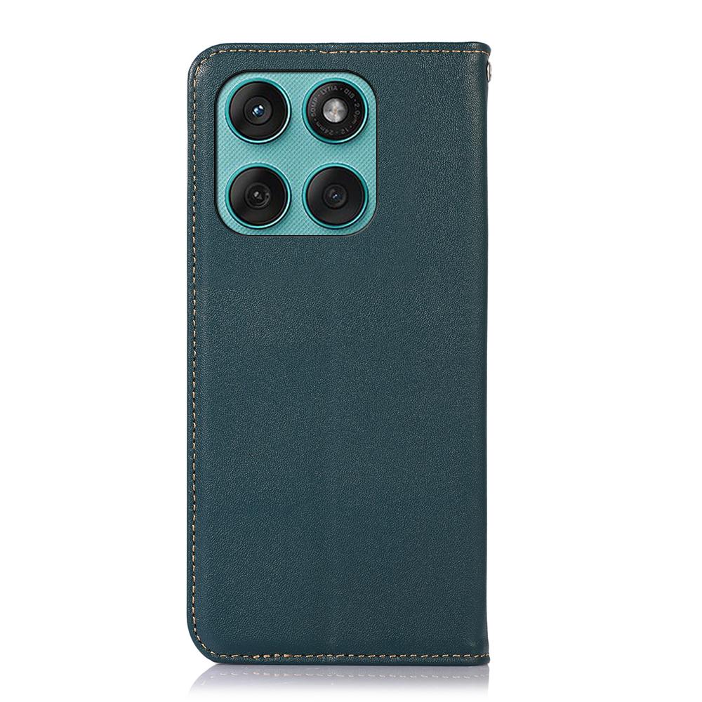 KHAZNEH For Motorola Edge 60 5G/60 Fusion 5G/60 Pro 5G Case Wallet Genuine Cow Leather Phone Cover Nappa Texture