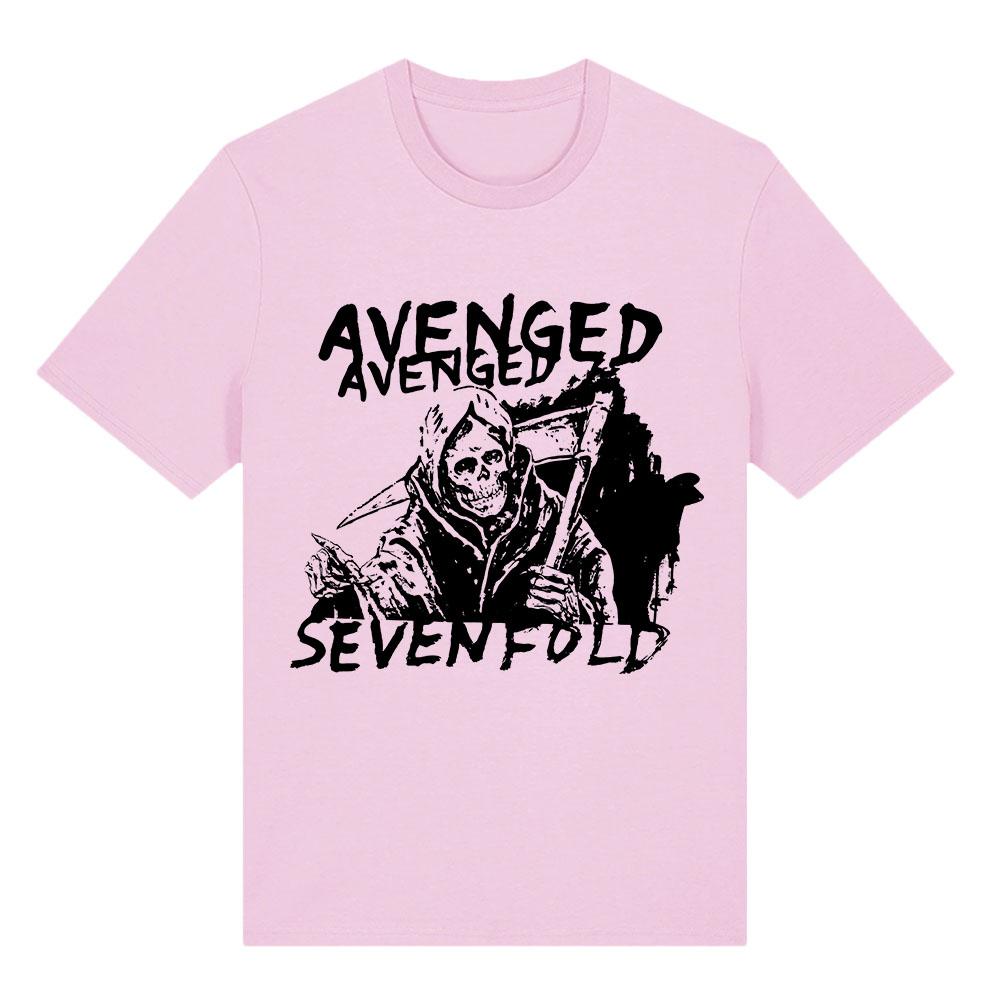 AVENGED SEVENFOLD Rock Band T-shirt Unisex Short Sleeve Cotton Loose Tshirts Hip Hop Unisex Shirt Streetwear