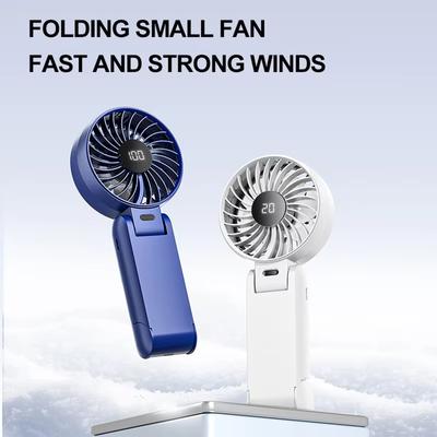 100-Speed with Display - Foldable Portable Baby Food Outdoor Handheld Fan