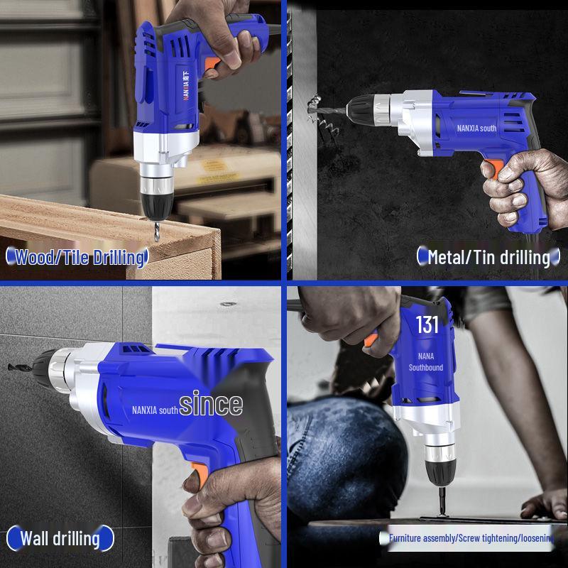 220V Household Electric Drill & Screwdriver Set