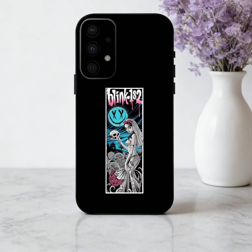 Punk B-Blink-182 Band Phone Case For Samsung Galaxy A73,A72,A71,A70,A53,A52,A51,Others Soft Black Shell