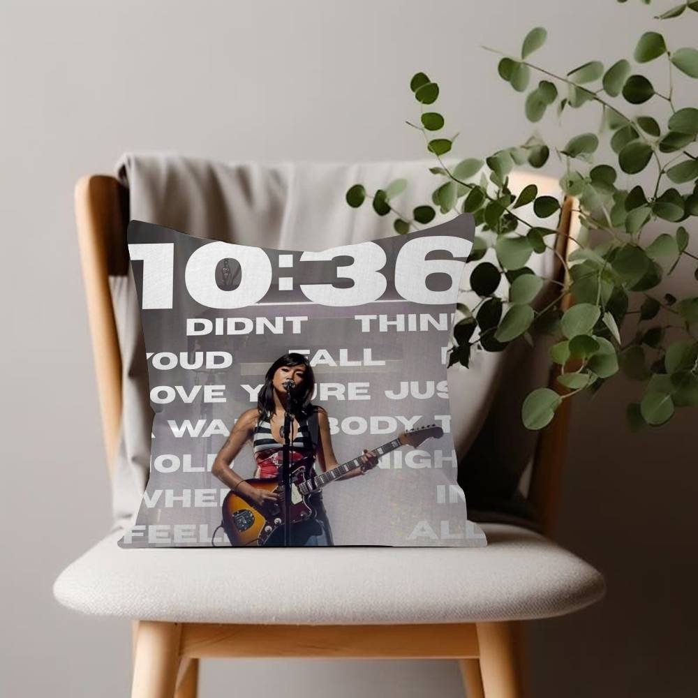 Rock Singer pretty B-Beabadoobee Cushion Cover 45x45 Polyester Sofa Cushions Decorative Throw Pillows Pillowcover