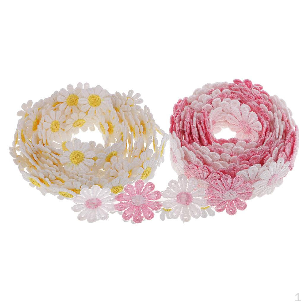 

6 ярдов кружева «Дейзи» крючком для шитья платьев, 25 мм