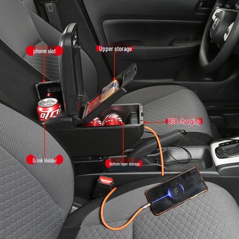 GAC Honda City Central Armrest Box: Interior Modification Accessory