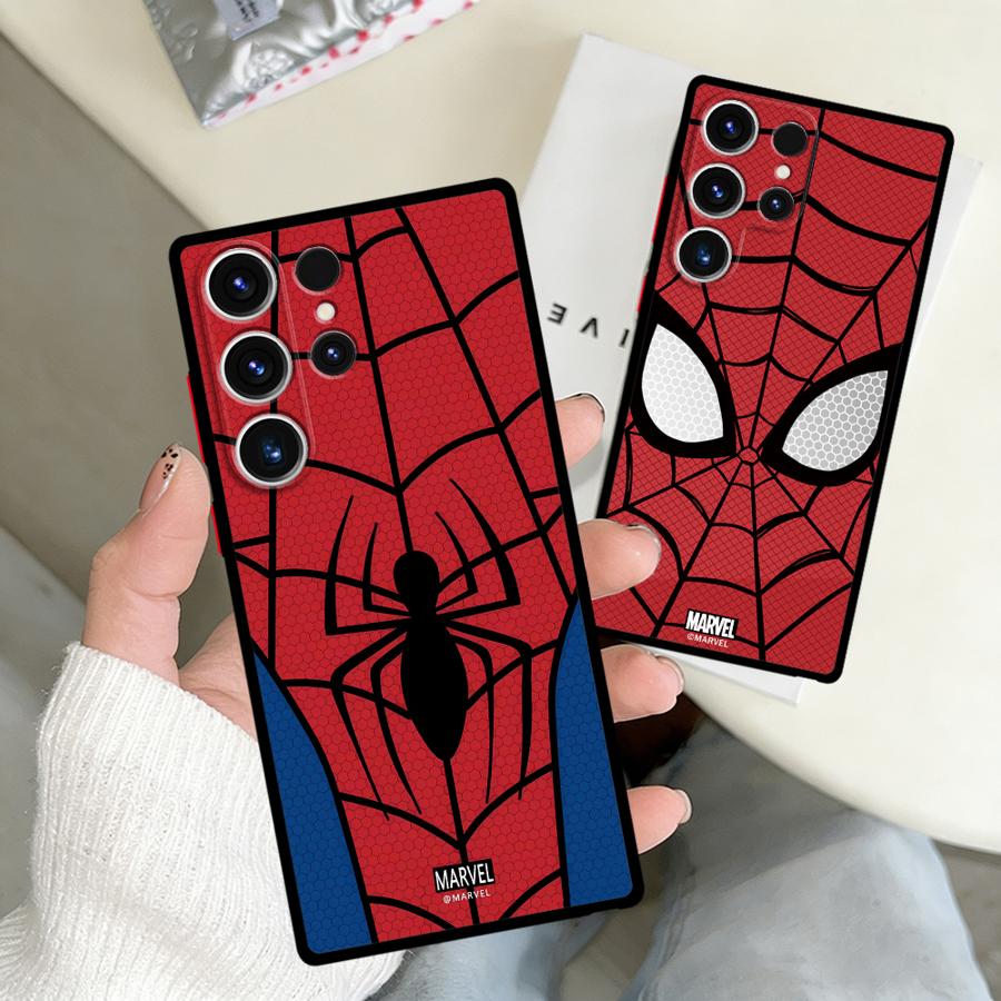 Marvel Spider Man Custodia Cover per Telefono per Samsung Galaxy S26 S23 FE S22 S25 Ultra S24 Plus S20 Note 20 10+ S21