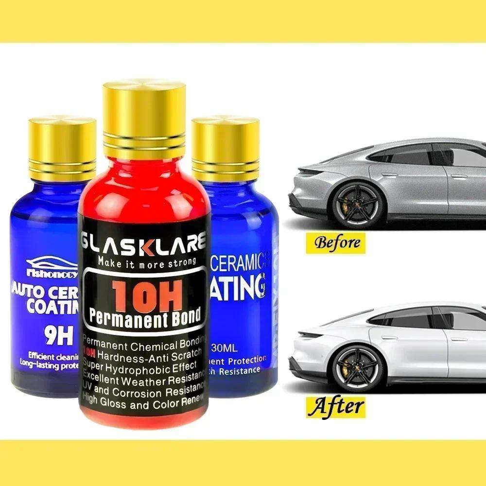 Wosk Polerski Powłoka Ceramiczna 10H Super Hydrofobowa Pielęgnacja Lakieru Trwałość Antykorozyjna Kryształ Platerowany Samochodowa Powłoka Płynne Szkło