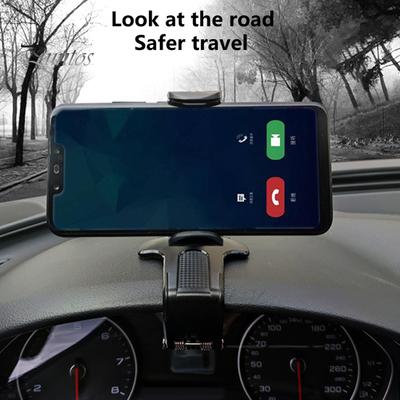 Držák telefonu do auta Univerzální přístrojová deska otočná o 360 stupňů Držák GPS navigace Stojan na telefon pro sluneční clonu