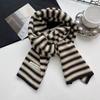 Knitted Knitted Scarf Stripe Scarves Bib New Neckerchief  Outdoor Sports