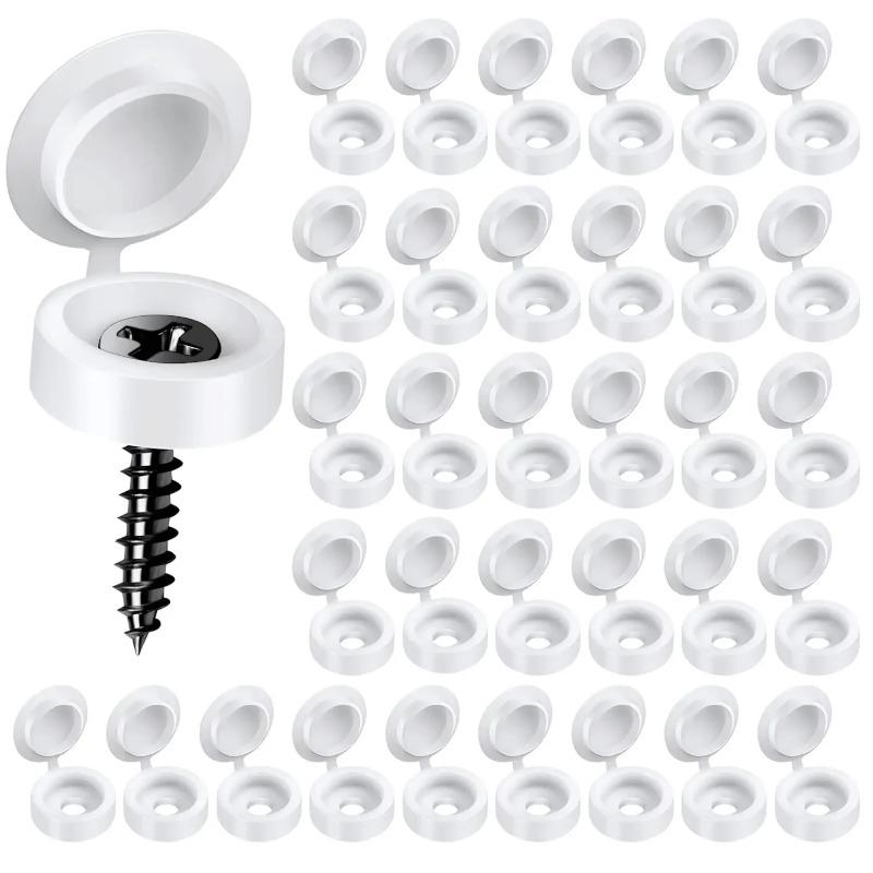 Nails Screw Caps Plastic Protective Covers 2 Colors Phillips Screw Decorative Cover Cross Screw Folding Cap