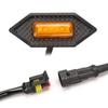 4Pcs/set Smoked Shell Amber Light Front Grille LED Light Safety Warning Light with Wire Harness Fit for Honda CRV 2017-2022