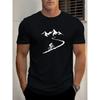 Summer Men's Casual Loose Fashion Cycling Pattern Printing Sports Short-sleeved Round Neck T-shirt Top