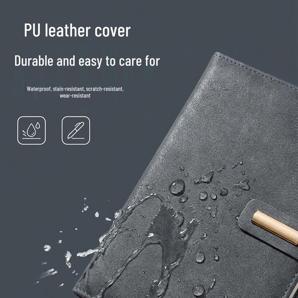 Luxury Business Notebook & Thermos Cup Set - Customizable Logo for Office Souvenirs