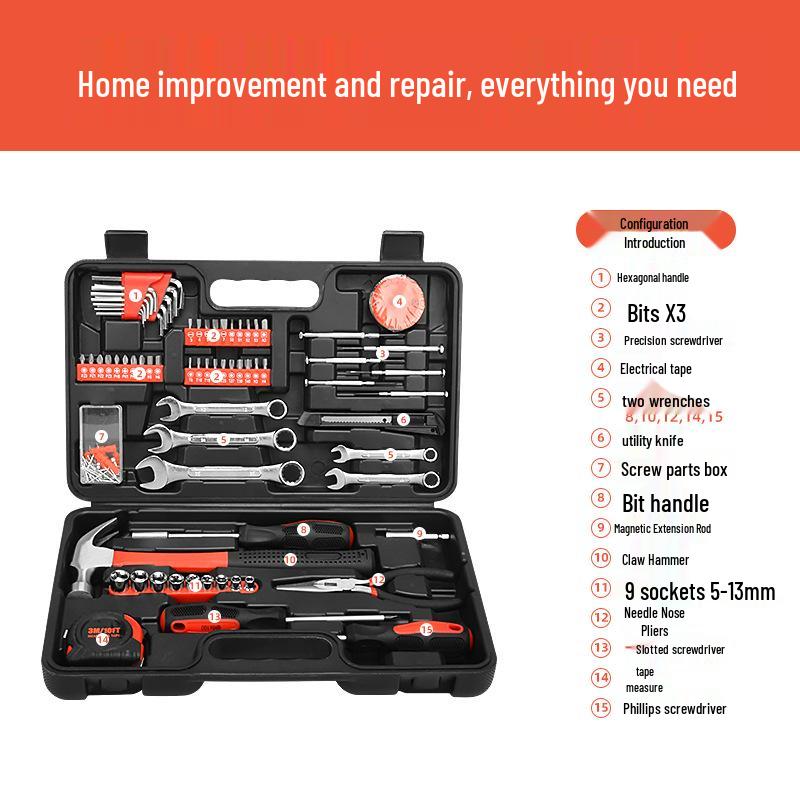 146-Piece Multi-Functional Tool Set with Handle for Car Repair