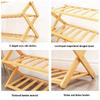 Multilayer Bamboo Folding Shoe Rack Entrance Hallway Storage Shelf Home Furniture Shoes Cabinet Space Saving Organizer