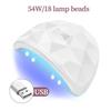 Nail Dryer Lamp UV Light for Nails Eyes Protection UV Lamp for Gel Nails Gel Nail Polish Curing Dryer Home Salon Tool
