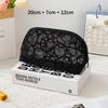 Heart-Shaped Pattern Nylon Mesh Cosmetic Bag Portable Toiletry Makeup Organizer for Women Outdoor Travel Cosmetic Storage