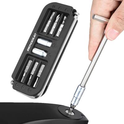 10-in-1 Bicycle Multi-Tool Steel Bikes Small Size Tool Multifunctional Hexagon Wrench Bit Socket Set Tool Bike Mechanic Tool Kit