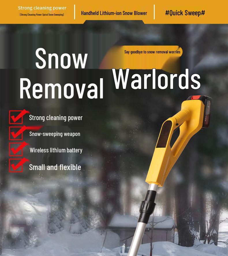 Compact High-Power Foldable Snow Shovel for Home & School Use