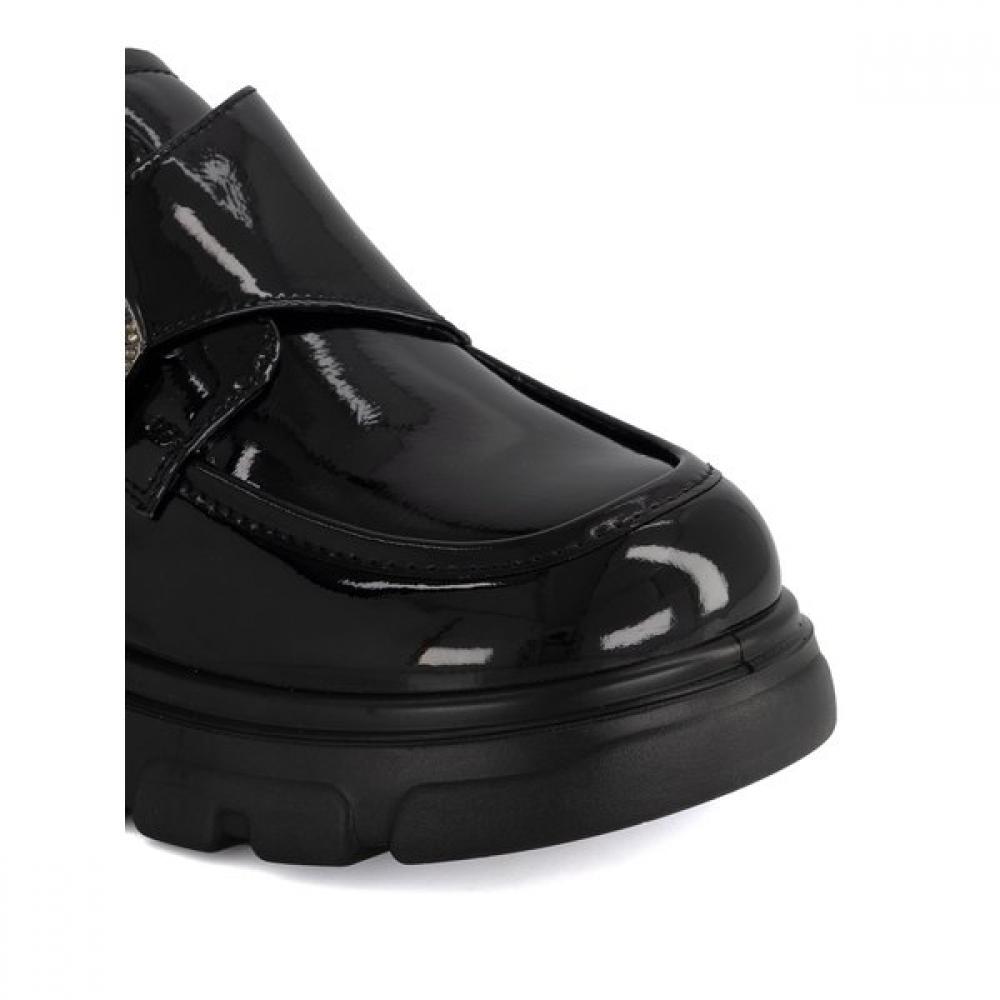 Vainer Women Comfort Oversole Loafer Black Samm030ak