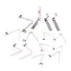 10 Bucăți Blocare V Snapshot Placă Paletă Caiac Stâlp Cort Buton Simplu/Dublu Clips cu Arc de Poziționare Flocat 3-5Mm