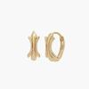 14k Crown One Touch Earrings (1pair)
