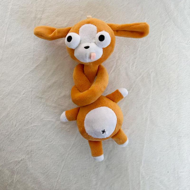 Cute Evil Long Neck Doll Keychain - Plush Toy Figure & Birthday Gift Bag Decoration 39 cm No Packaging