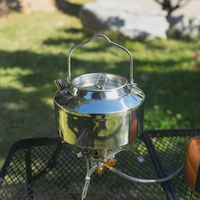 Bollitore portatile in acciaio inossidabile da campeggio - Ideale per alpinismo, pesca, guida autonoma e preparazione del caffè