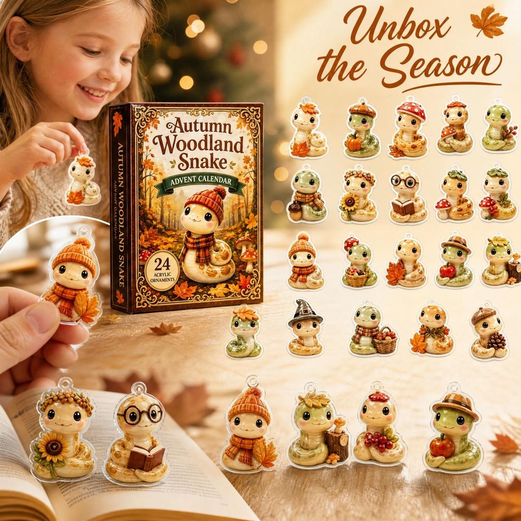 2026 Christmas Advent Calendar Acrylic Ornaments Set of Pendant