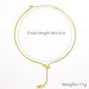 Serpentine Zircon Necklace Women'S 18K Gold Plated Titanium Steel Women'S Collarbone Chain Niche High-End Neck Chain