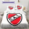 Club Atletico Independiente Pattern Bedding Home Decoration Birthday Gift (1 * Duvet Cover + 2 * Pillowcase, Without Core)