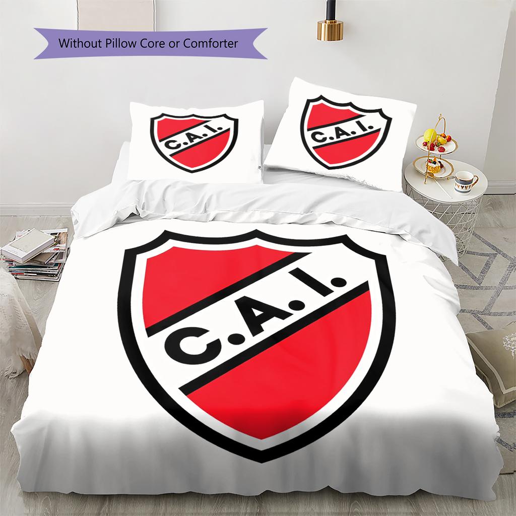 Club Atletico Independiente Pattern Bedding Home Decoration Birthday Gift (1 * Duvet Cover + 2 * Pillowcase, Without Core)