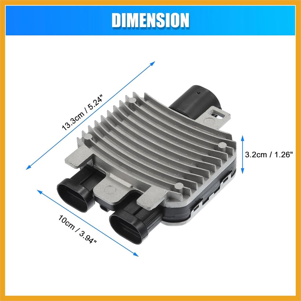 Radiator Cooling Fan Control Module Engine Cooling Fan Control Module Unit 7T43-8C609-BA for Volvo S60 S80 XC60 V70 XC60 2010-2013 Replacement