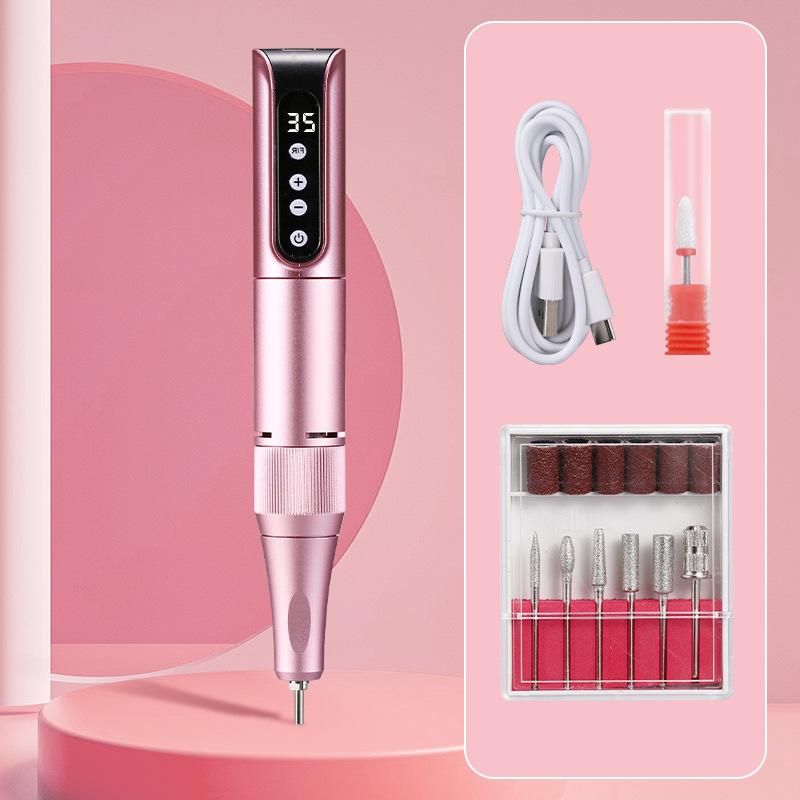 

Single-Use Nail Grinding Pen with Extra-Long Battery Life and No Vibration, for Nail Polishing and Filing, Ideal for Salon and Personal Use розовый