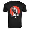 Samurai Warrior Kneeling Katana Japanese Graphic T-Shirt