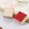 Sewing DIY Craft Stamping Square Floral Stamps Wooden Scrapbooking Rubber