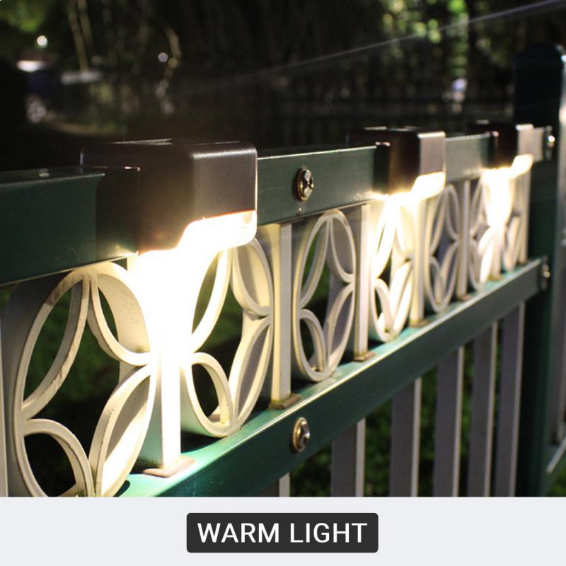 New Solar Decoration For Garden Patio Led Solar Lamp Balcony Fence Lights Solar Stair Lamp Outdoor Night Light Waterproof Lamp