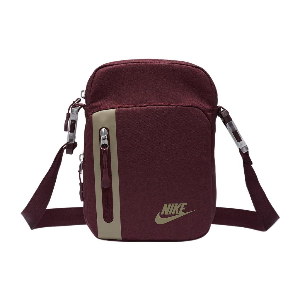 Nike Adjustable Shoulder Strap U-Shaped Zipper Handbag Unisex Shoulder Bag Dark-Red DN2557-681