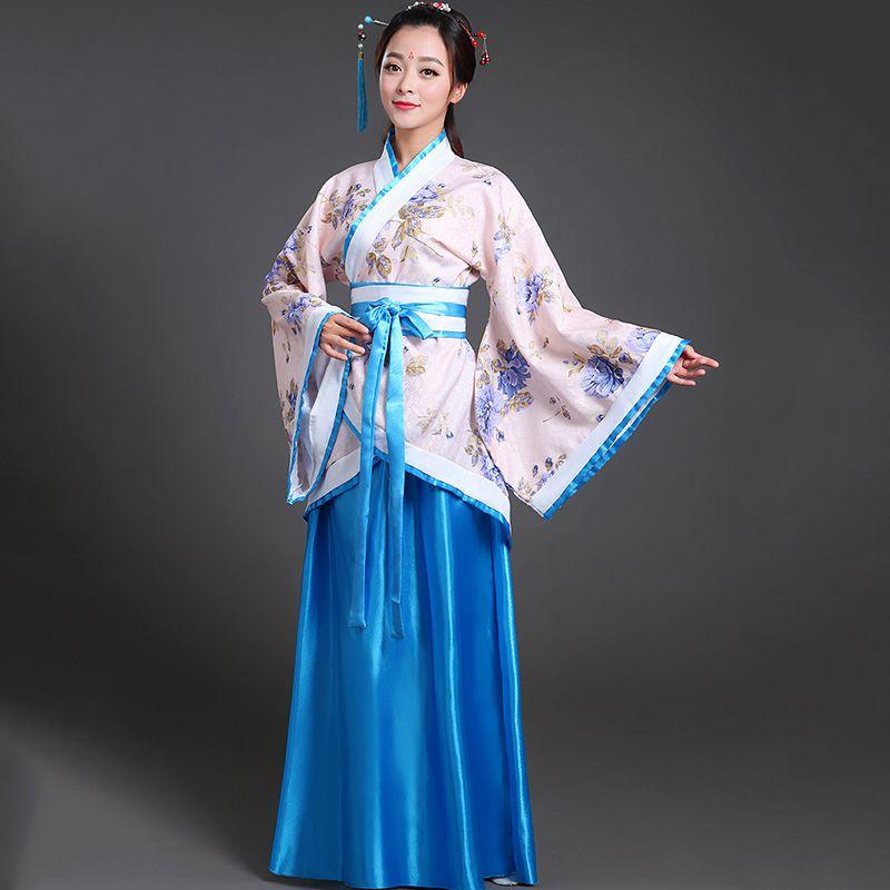 Traditional Chinese Ancient Costume Woman Tang Dynasty Dress Fairy Cosplay Hanfu