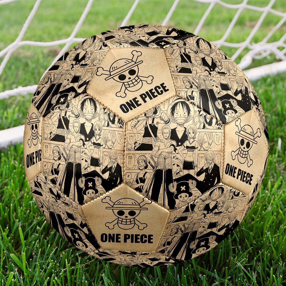1pc One Piece Football Soccer Ball Size 5 Indoor Soccer Ball Fashion Colorful Backyard Game -Great For Sports Fans Gift HE16